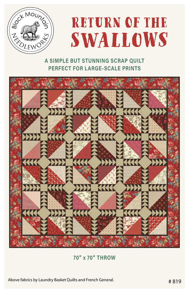 Return of the Swallows--printed pattern