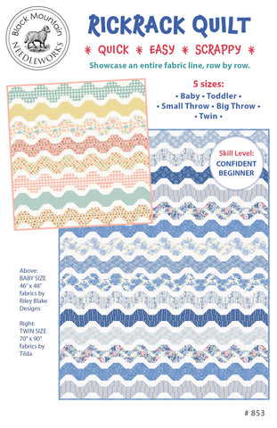 *NEW* Rickrack Quilt - PDF pattern (emailed)