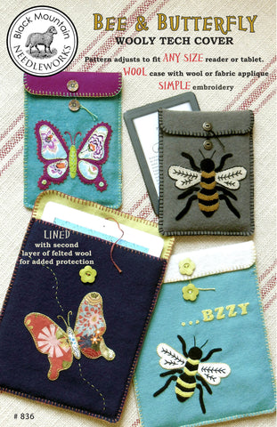 Bee & Butterfly--download PDF pattern