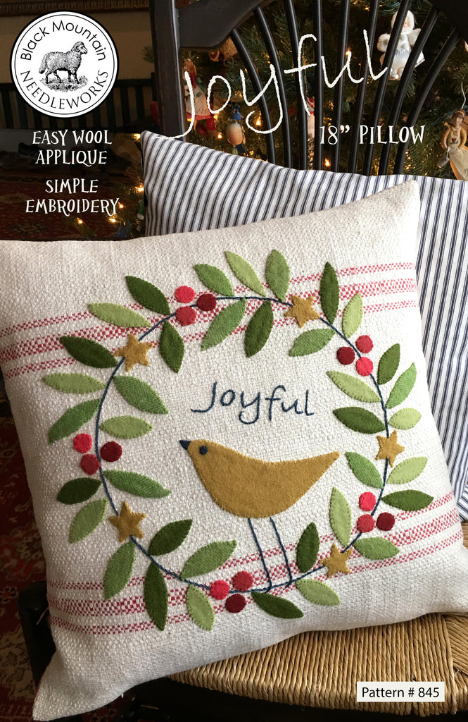 BESTSELLER: Joyful Pillow Pattern--download PDF pattern